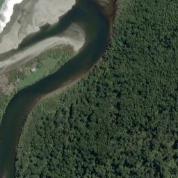 Satellite imagery of Saltwater Bluff, NZ