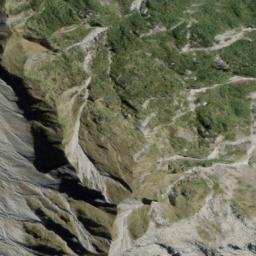 Satellite imagery of Huntington Ridge, NZ
