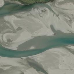 Satellite imagery of Karangarua Bluff, NZ