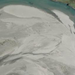 Satellite imagery of Karangarua Bluff, NZ