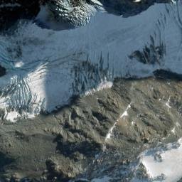 Satellite imagery of De La Beche Ridge, NZ