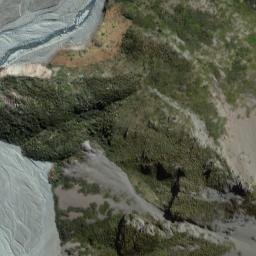 Satellite imagery of Bloody Point, NZ
