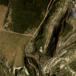 Satellite imagery of Mount Somers Coal Mine, NZ