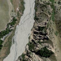Satellite imagery of Butlers 'V' Hut, NZ