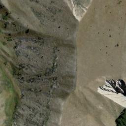 Satellite imagery of Butlers 'V' Hut, NZ