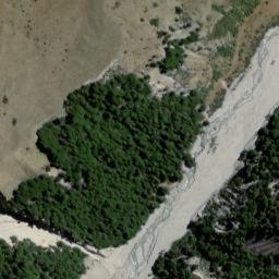 Satellite imagery of Butlers 'V' Hut, NZ