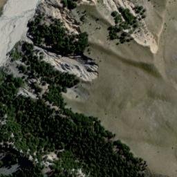 Satellite imagery of Butlers 'V' Hut, NZ