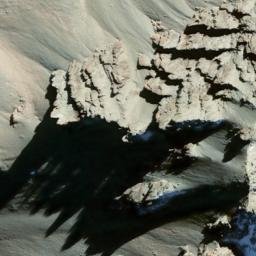 Satellite imagery of The Needles, NZ