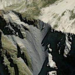 Satellite imagery of Hoophorn Spur, NZ