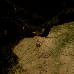 Satellite imagery of Mule Spur, NZ