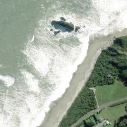 Satellite imagery of Mussel Point, NZ