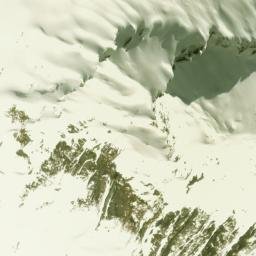 Satellite imagery of Macfarlane Ridge, NZ