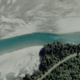 Satellite imagery of Eighteen Mile Bluff, NZ
