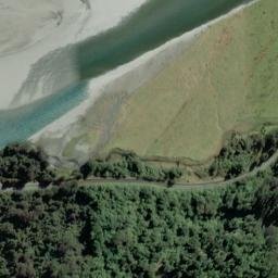 Satellite imagery of Eighteen Mile Bluff, NZ