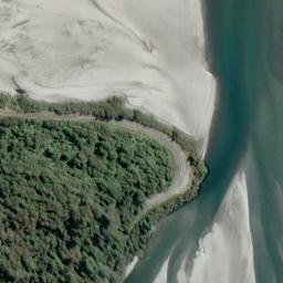 Satellite imagery of Thomas Bluff, NZ