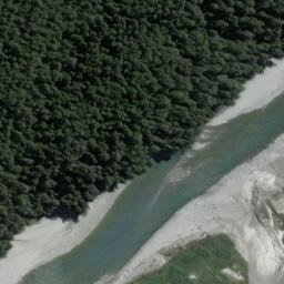 Satellite imagery of Strutt Bluff, NZ