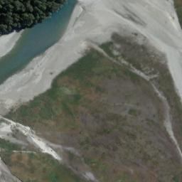 Satellite imagery of Strutt Bluff, NZ