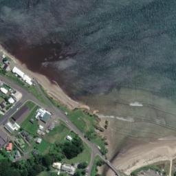 Satellite imagery of Point Webb, NZ