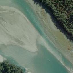 Satellite imagery of Nissens Bluff, NZ