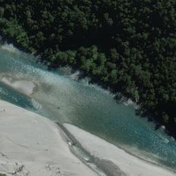 Satellite imagery of Mark Bluff, NZ