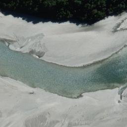 Satellite imagery of Mark Bluff, NZ
