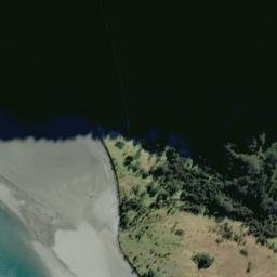 Satellite imagery of Clarke Bluff, NZ