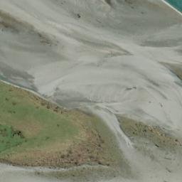 Satellite imagery of Clarke Bluff, NZ