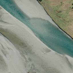Satellite imagery of Clarke Bluff, NZ