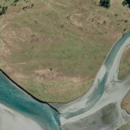 Satellite imagery of Clarke Bluff, NZ