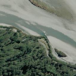 Satellite imagery of Clarke Bluff, NZ