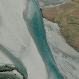 Satellite imagery of Clarke Bluff, NZ