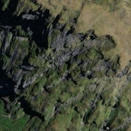 Satellite imagery of Bannister Precipices, NZ
