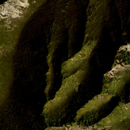 Satellite imagery of Coxfoot Spur, NZ