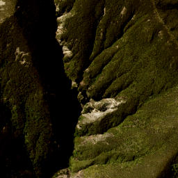 Satellite imagery of Coxfoot Spur, NZ