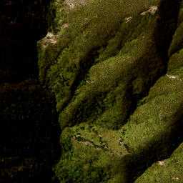 Satellite imagery of Coxfoot Spur, NZ