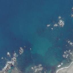 Satellite imagery of Seal Rocks, NZ