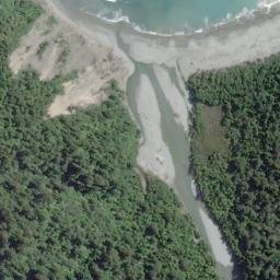 Satellite imagery of Stafford Rocks, NZ