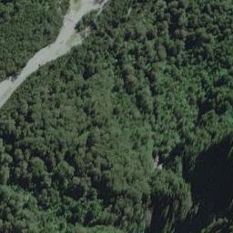 Satellite imagery of Grandeur Cliffs, NZ