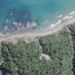 Satellite imagery of Seal Rocks, NZ