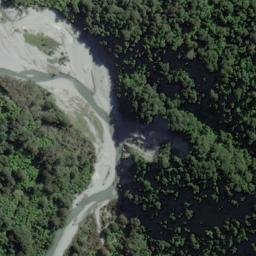 Satellite imagery of Stafford Rocks, NZ