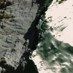 Satellite imagery of Omen Spur, NZ