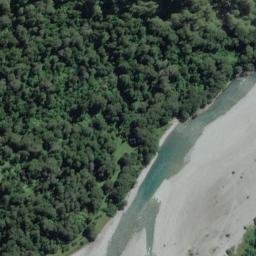 Satellite imagery of Stewart Crags, NZ