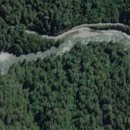Satellite imagery of Hutchinson Spur, NZ