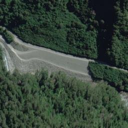 Satellite imagery of Hutchinson Spur, NZ