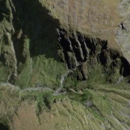 Satellite imagery of Facade Cliffs, NZ