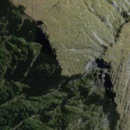 Satellite imagery of Facade Cliffs, NZ