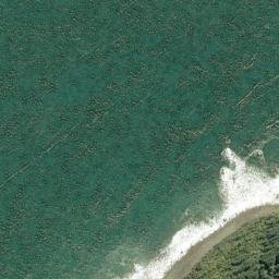 Satellite imagery of Iron Bar Point, NZ