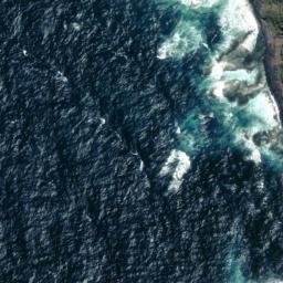 Satellite imagery of Cape L'Évêque, NZ