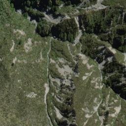 Satellite imagery of Hawk Spur, NZ