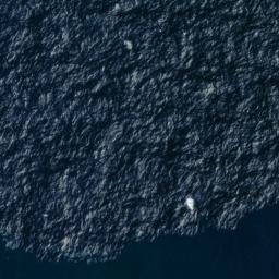 Satellite imagery of Cape L'Évêque, NZ